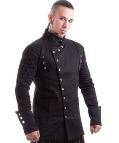 Gothic Black Men Coat
