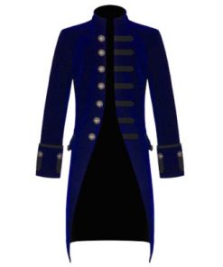 Gothic Blue Trench Coat