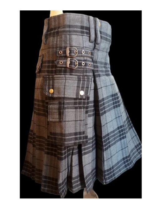Hamilton Grey Tartan Kilt