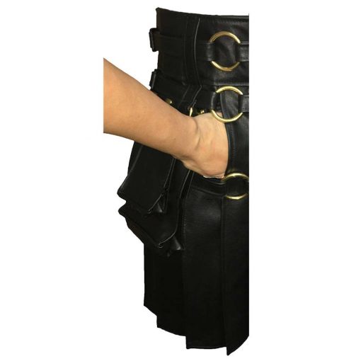 Black Gothic Kilt Steampunk - Image 5