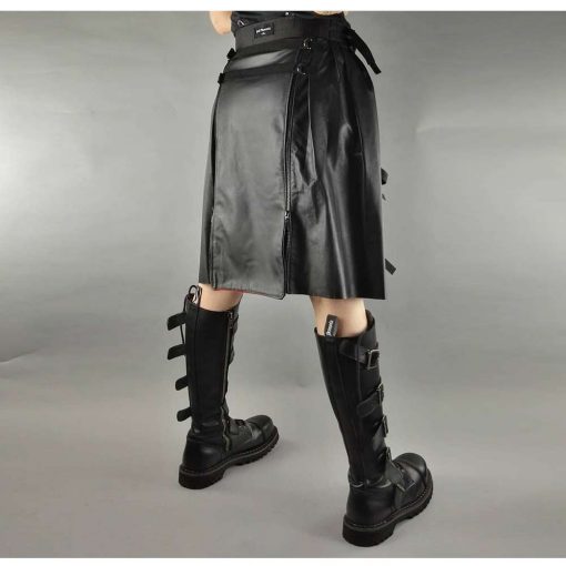 Leather Rock Star Scottish Kilt - Image 7