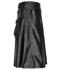 Gothic Steampunk Leather Kilt