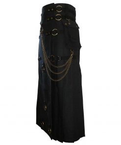 Black Gothic Kilt Steampunk