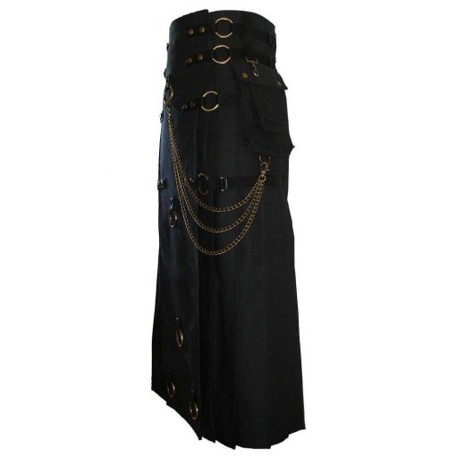 Black Gothic Kilt Steampunk