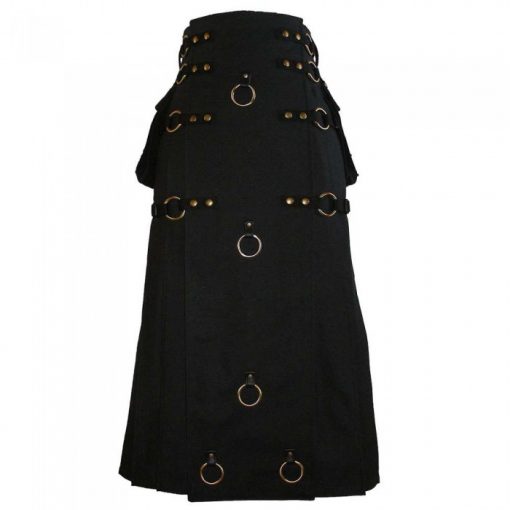 Black Gothic Kilt Steampunk