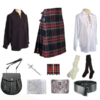 Black Stewart Tartan Outfit
