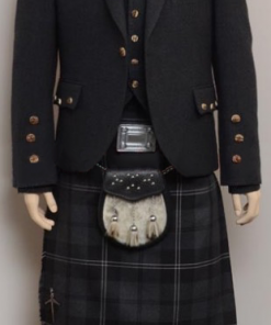 Grey Tartan Kilt Outfit