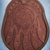 Brown Leather Stud Button Sporran