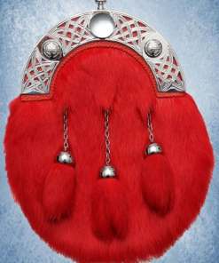 Red Rabbit Fur Sporran