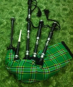 Rosewood Irish National Tartan Bagpipe