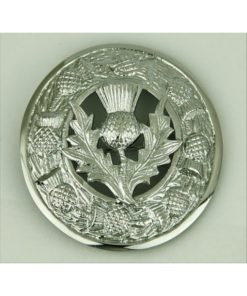 Scottish Thistle Silver Brooch