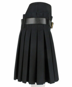 Women Black Pleated Kilt