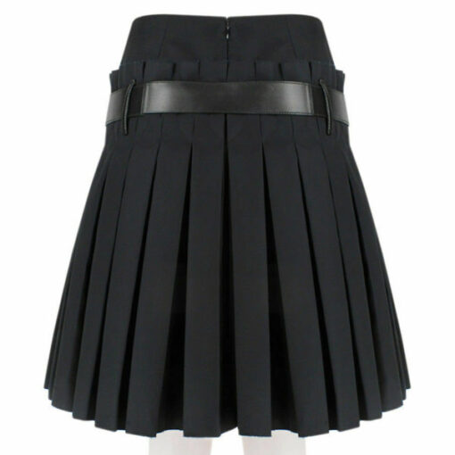Women Black Pleated Kilt