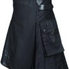 Modern Utility Black Kilt