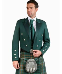 Green Prince Charlie Kilt Jacket