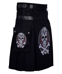 Punk Skull Rock Kilt