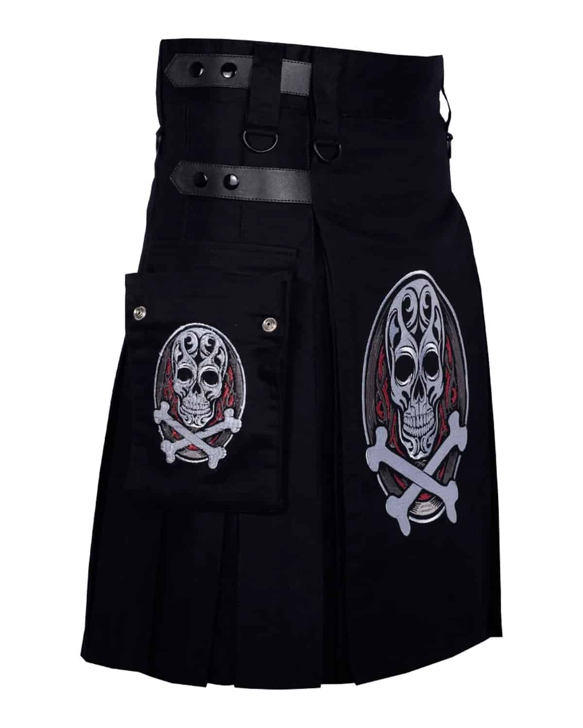 Punk Skull Rock Kilt