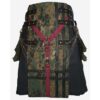 Black Canvas Digital Camouflage Kilt