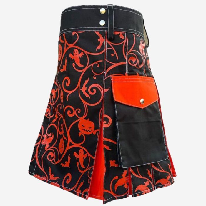 Halloween Jack O'Lantern Hybrid Kilt