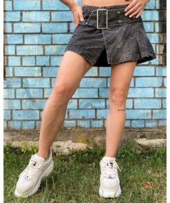 Black Womens Mini Kilt